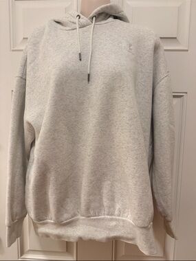 Under Armour Hoodie Hooded Sweatshirt with logo- White Light Grey, S